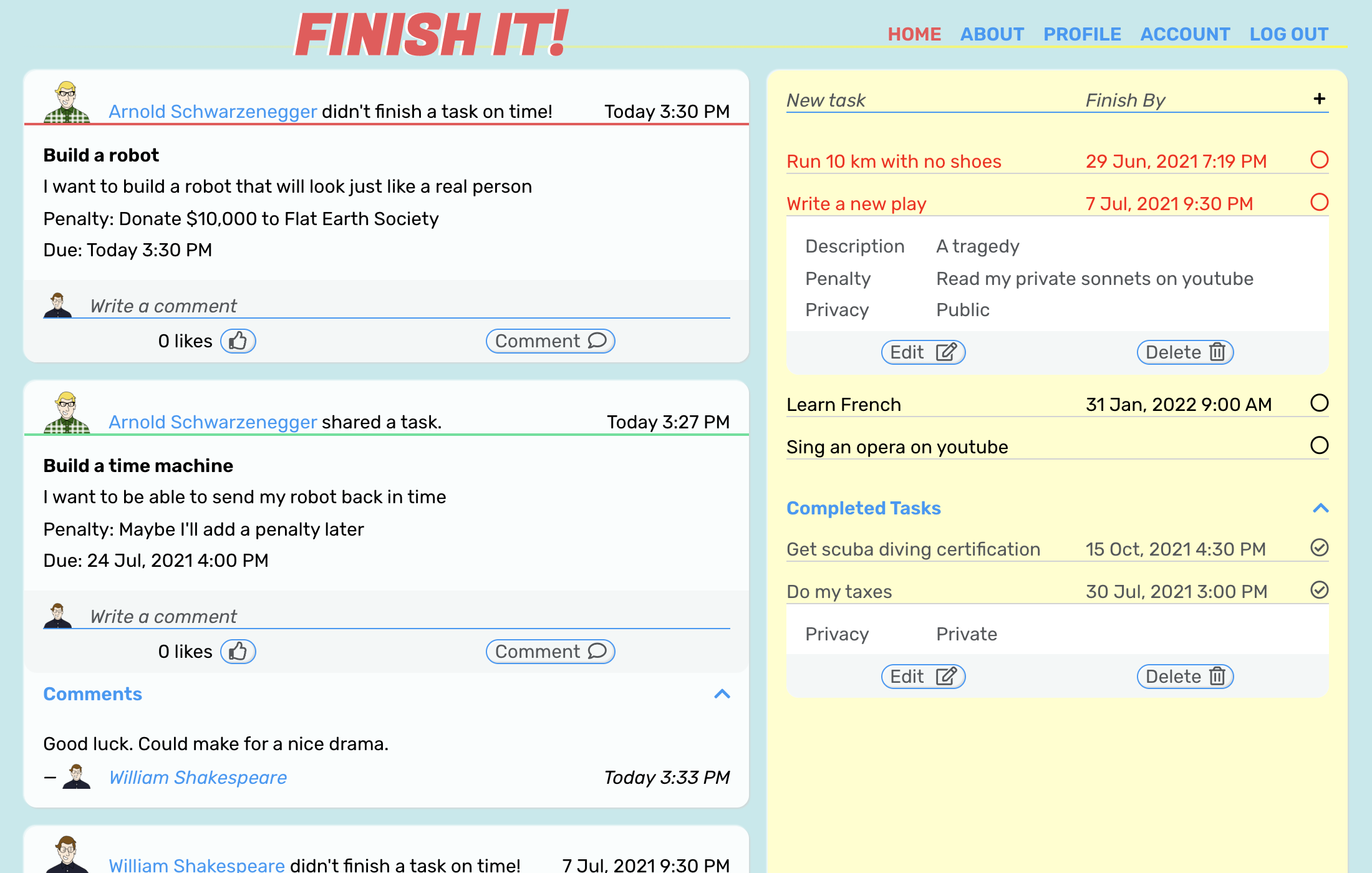 Finish It screenshot